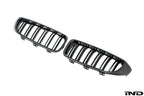 AutoTecknic f32 4 series carbon dual slat front grille set - iND Distribution
