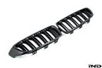 AutoTecknic f32 4 series carbon dual slat front grille set - iND Distribution