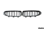 AutoTecknic f32 4 series carbon dual slat front grille set - iND Distribution