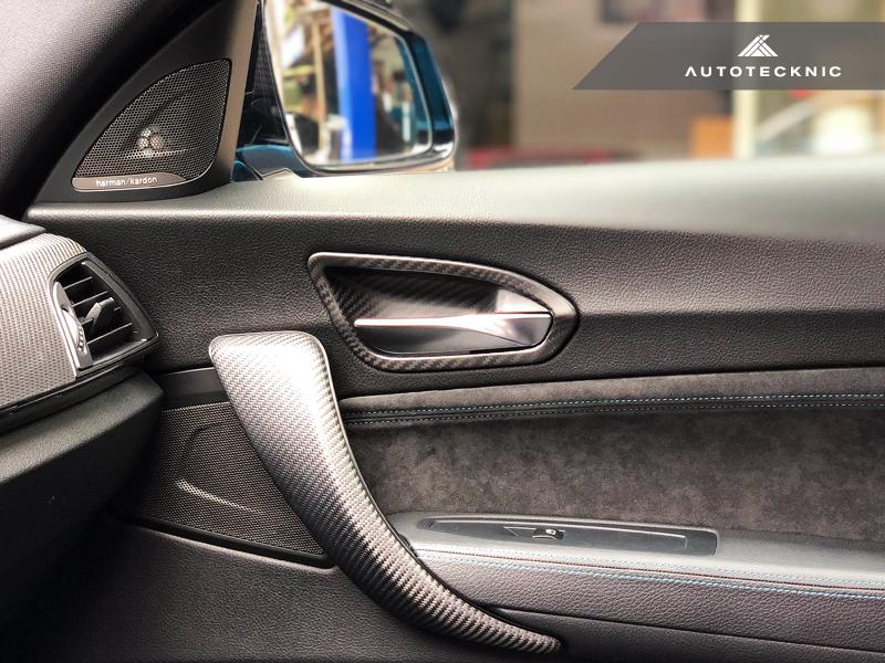 AutoTecknic f87 m2 dry carbon interior door handle trim set - iND Distribution