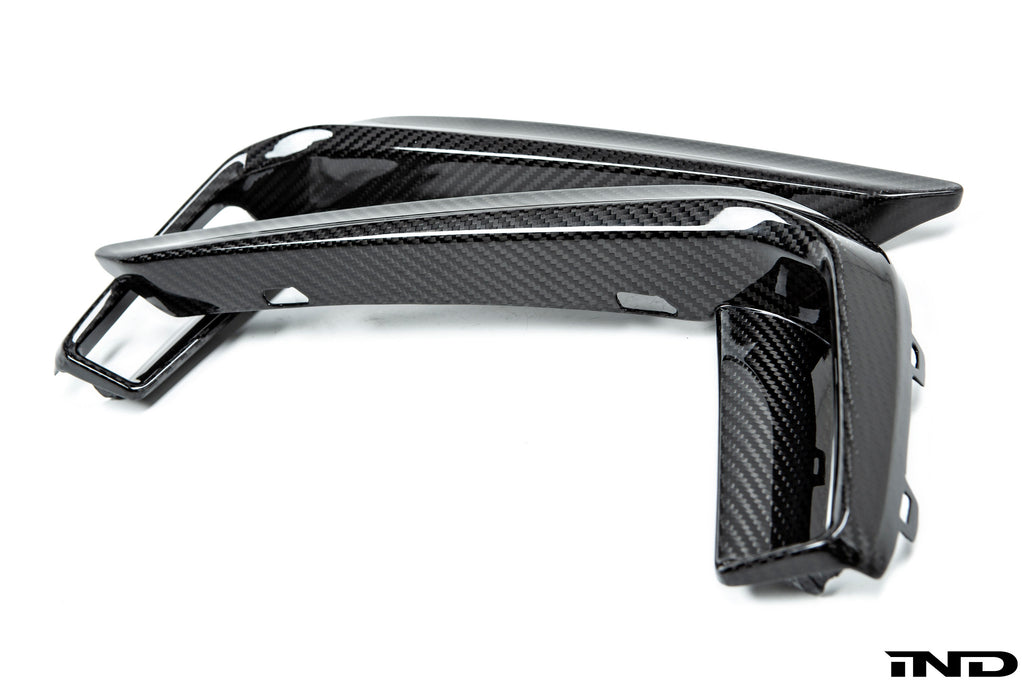 AutoTecknic g30 5 series m sport dry carbon front bumper trim - iND Distribution