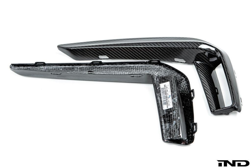 AutoTecknic g30 5 series m sport dry carbon front bumper trim - iND Distribution