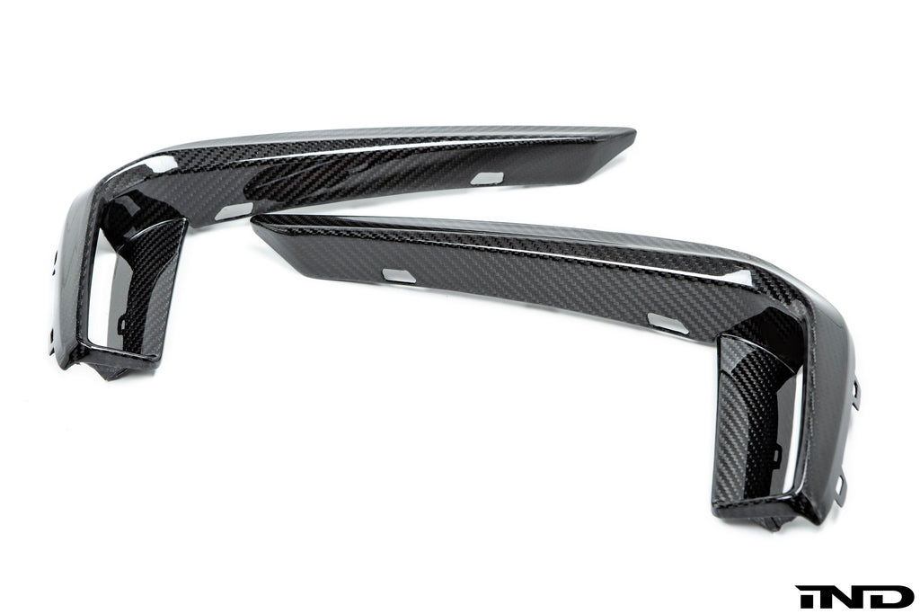 AutoTecknic g30 5 series m sport dry carbon front bumper trim - iND Distribution