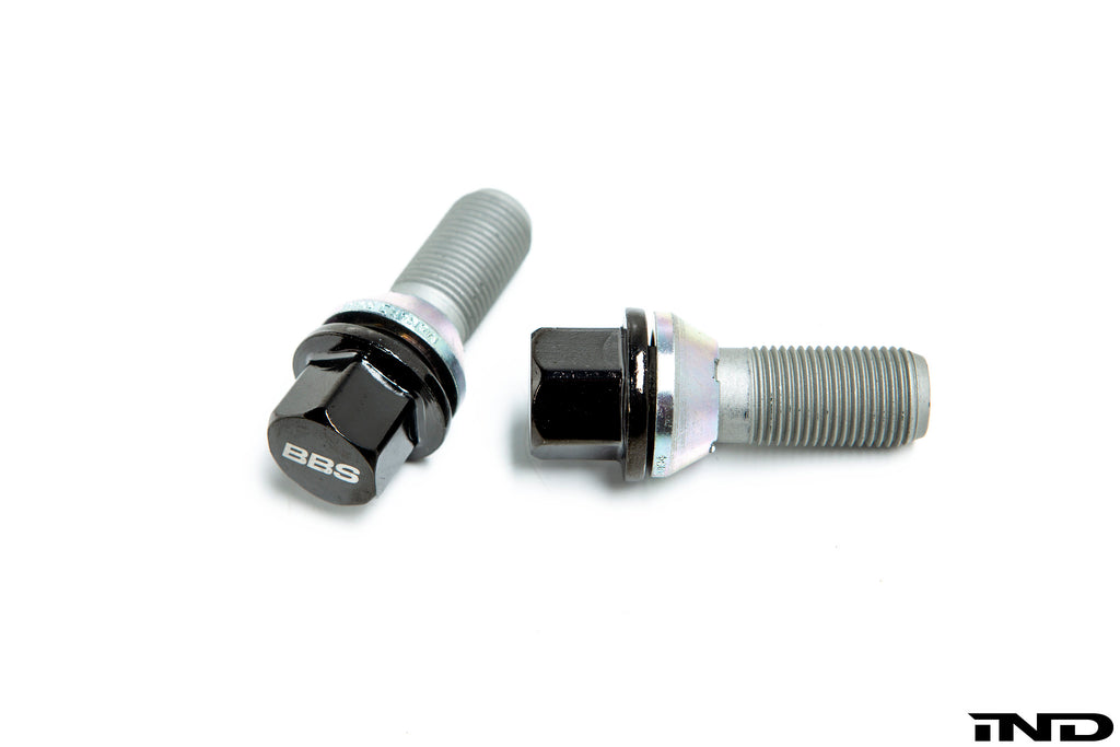 BBS m14x1 25 locking wheel bolt set black chrome - iND Distribution