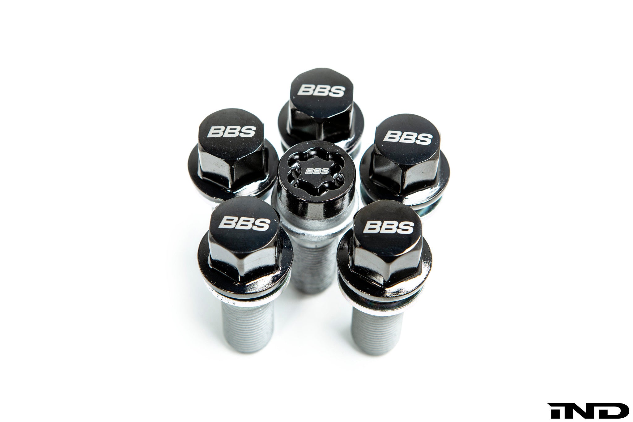 BBS m14x1 25 locking wheel bolt set black chrome - iND Distribution