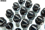 BBS m14x1 25 locking wheel bolt set black chrome - iND Distribution