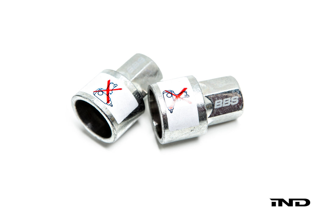 BBS m14x1 25 locking wheel bolt set black chrome - iND Distribution