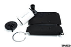 Fall Line Motorsports BMW DCT transmission pan filter set for performance track use, shown in close-up image.