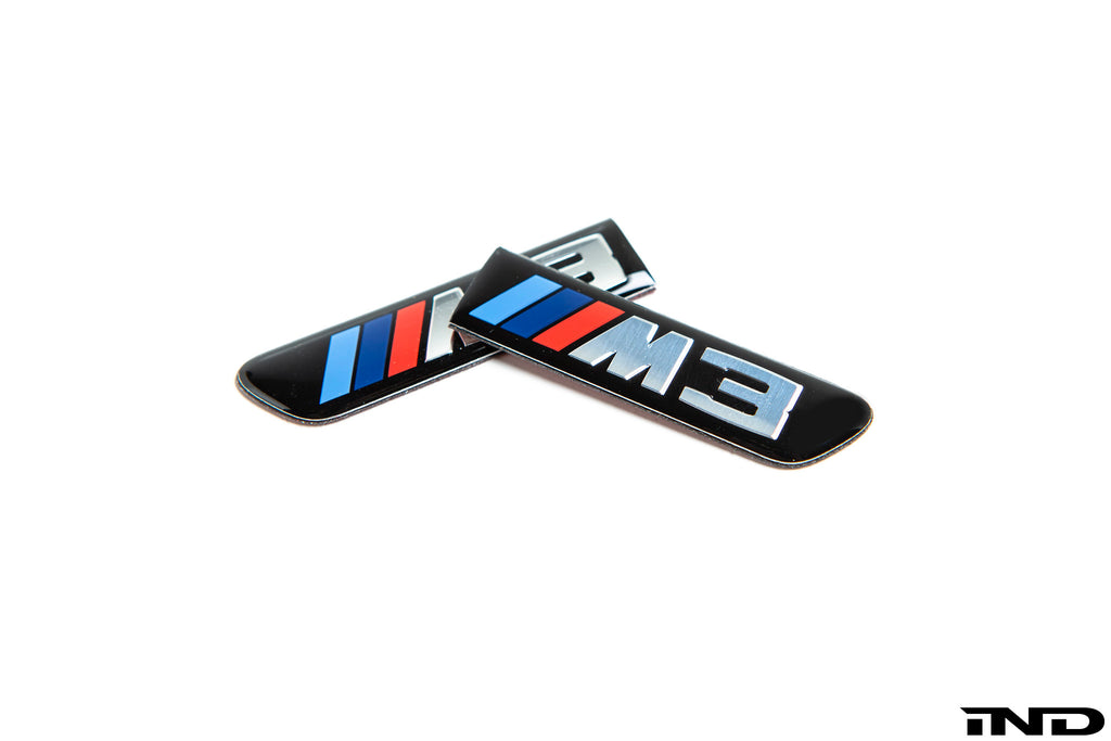 BMW e9x m3 replacement side grille emblem set - iND Distribution