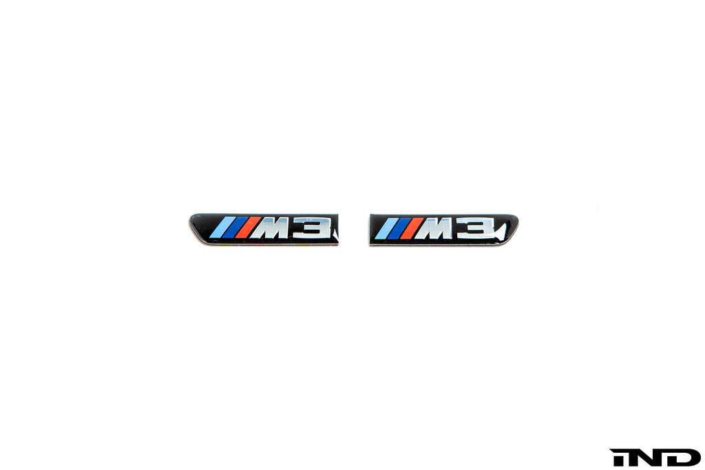 BMW e9x m3 replacement side grille emblem set - iND Distribution