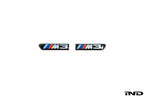 BMW e9x m3 replacement side grille emblem set - iND Distribution