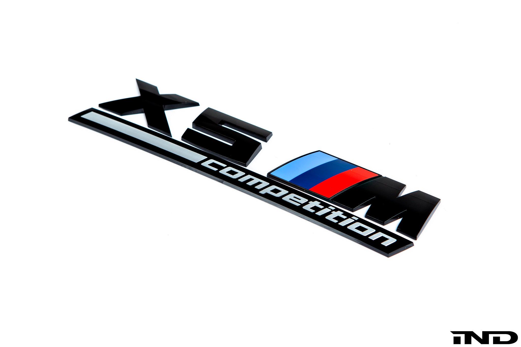 BMW F95 X5M Competition Trunk Emblem - Gloss Black