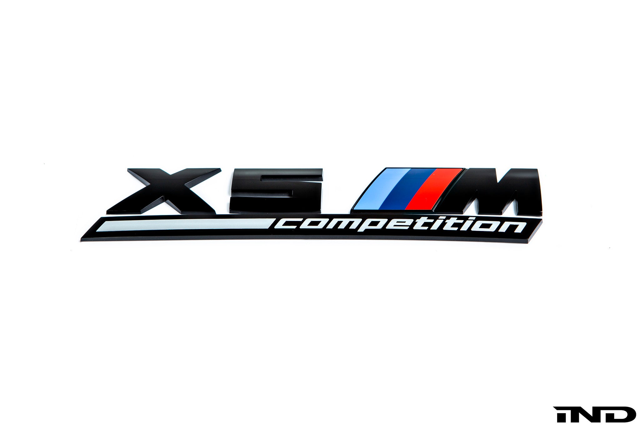 BMW F95 X5M Competition Trunk Emblem - Gloss Black
