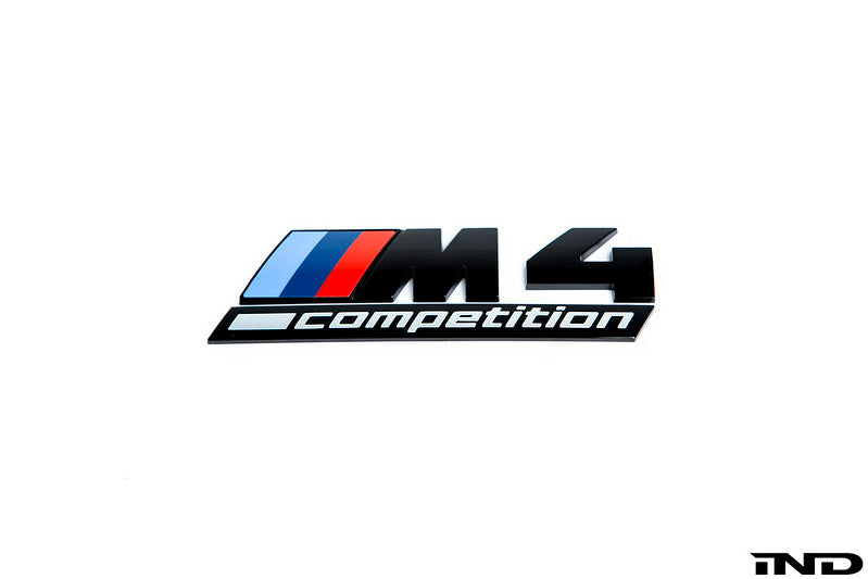 BMW G82 G83 M4 Competition BLACK Genuine Rear Trunk Emblem M4