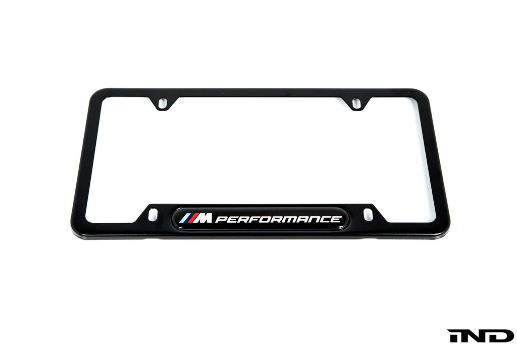 BMW M Performance Black Stainless Steel Plate Frame