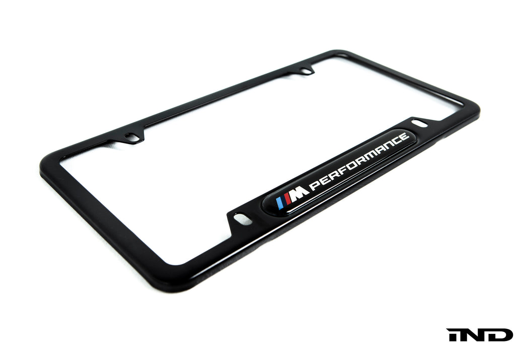 BMW M Performance Black Stainless Steel Plate Frame