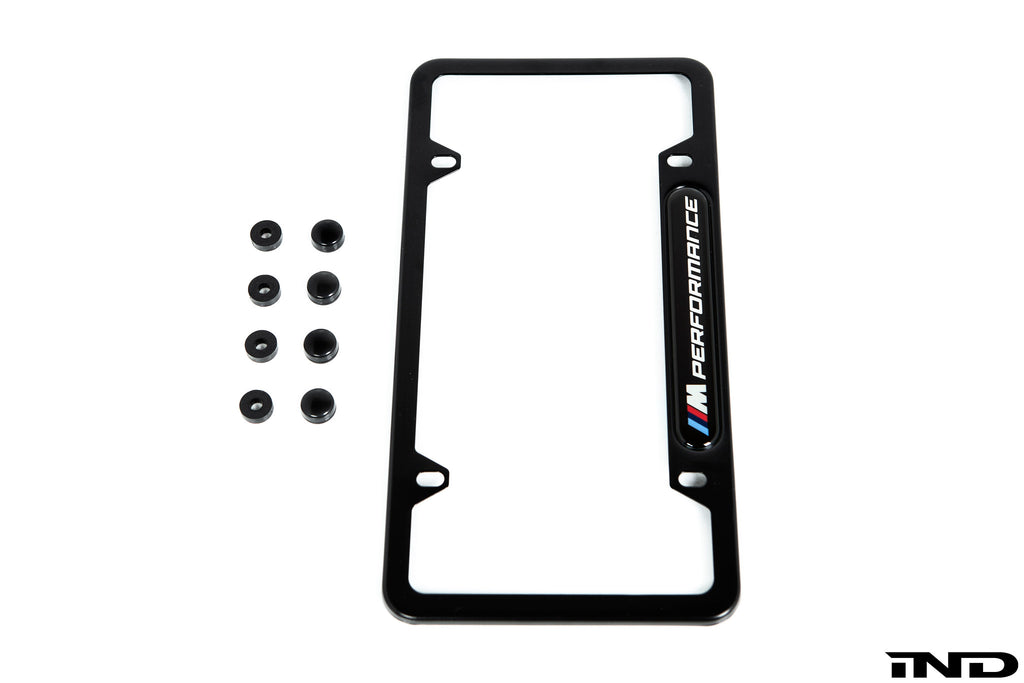 BMW M Performance Black Stainless Steel Plate Frame