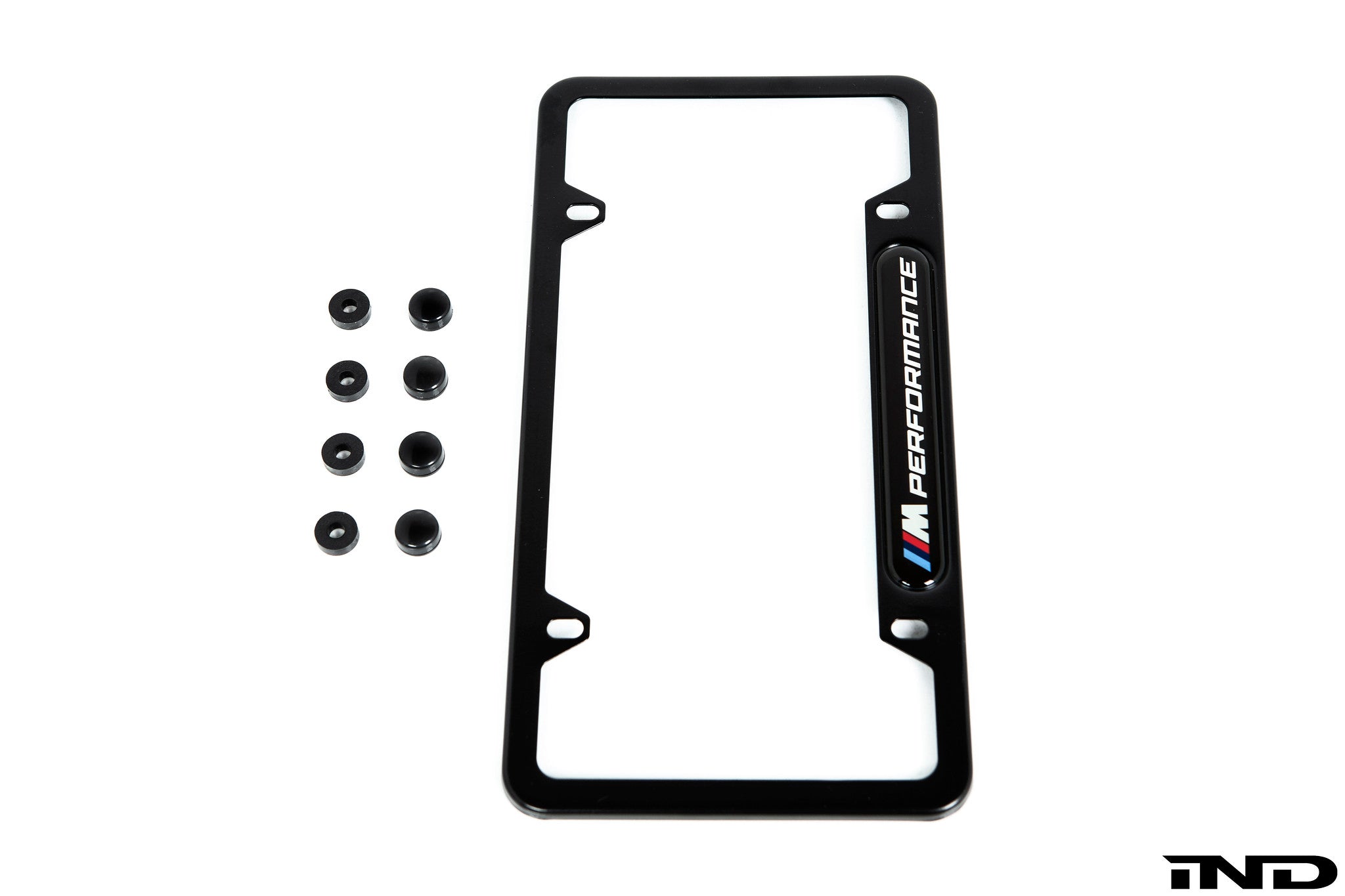 BMW M Performance Black Stainless Steel Plate Frame