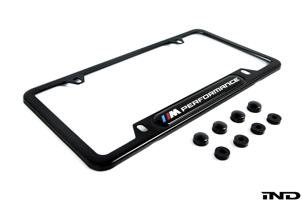 BMW M Performance Black Stainless Steel Plate Frame