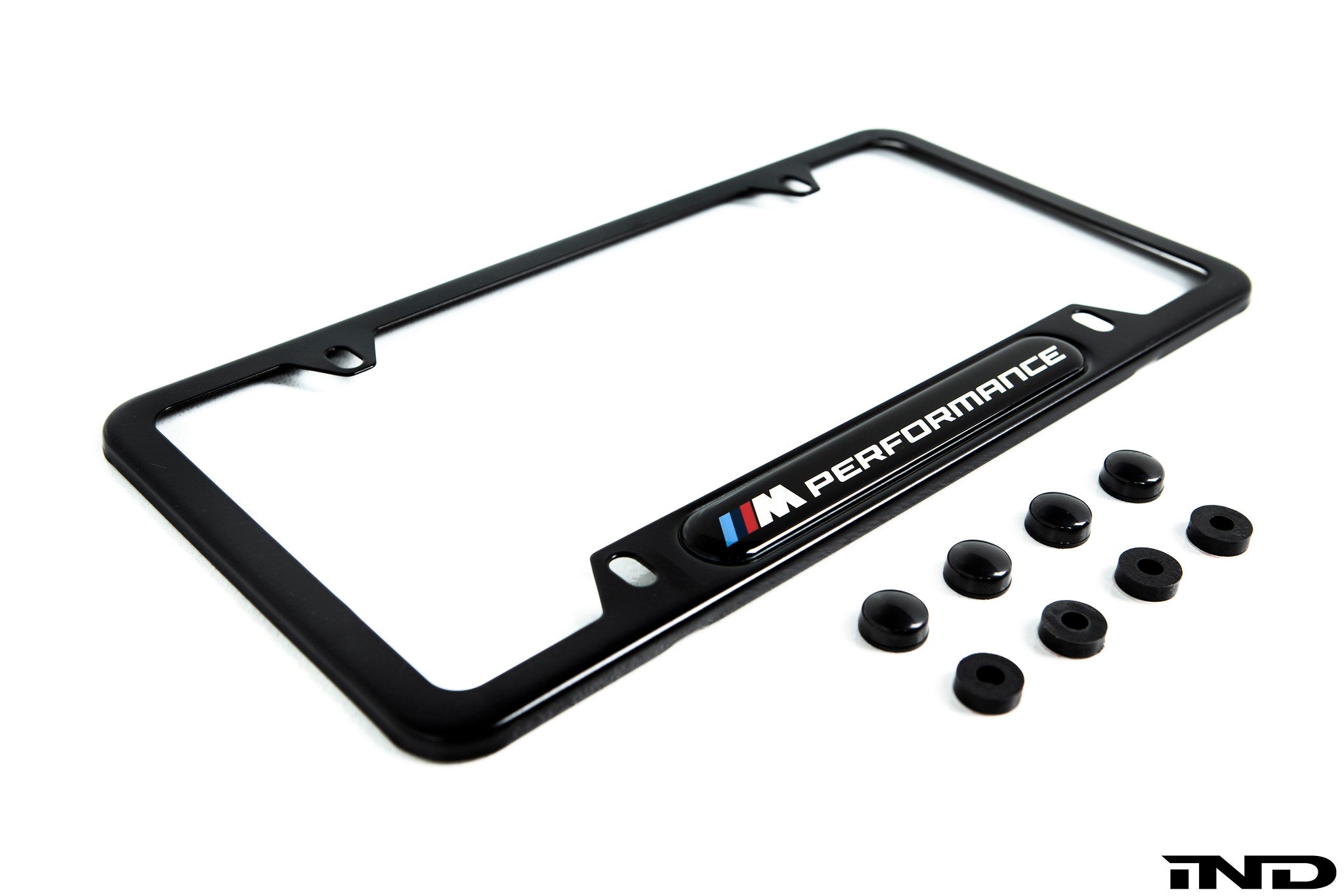 BMW M Performance Black Stainless Steel Plate Frame