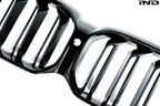 BMW M Performance F90 M5 LCI front grille set showcasing sleek design and premium materials for enhanced exterior styling.