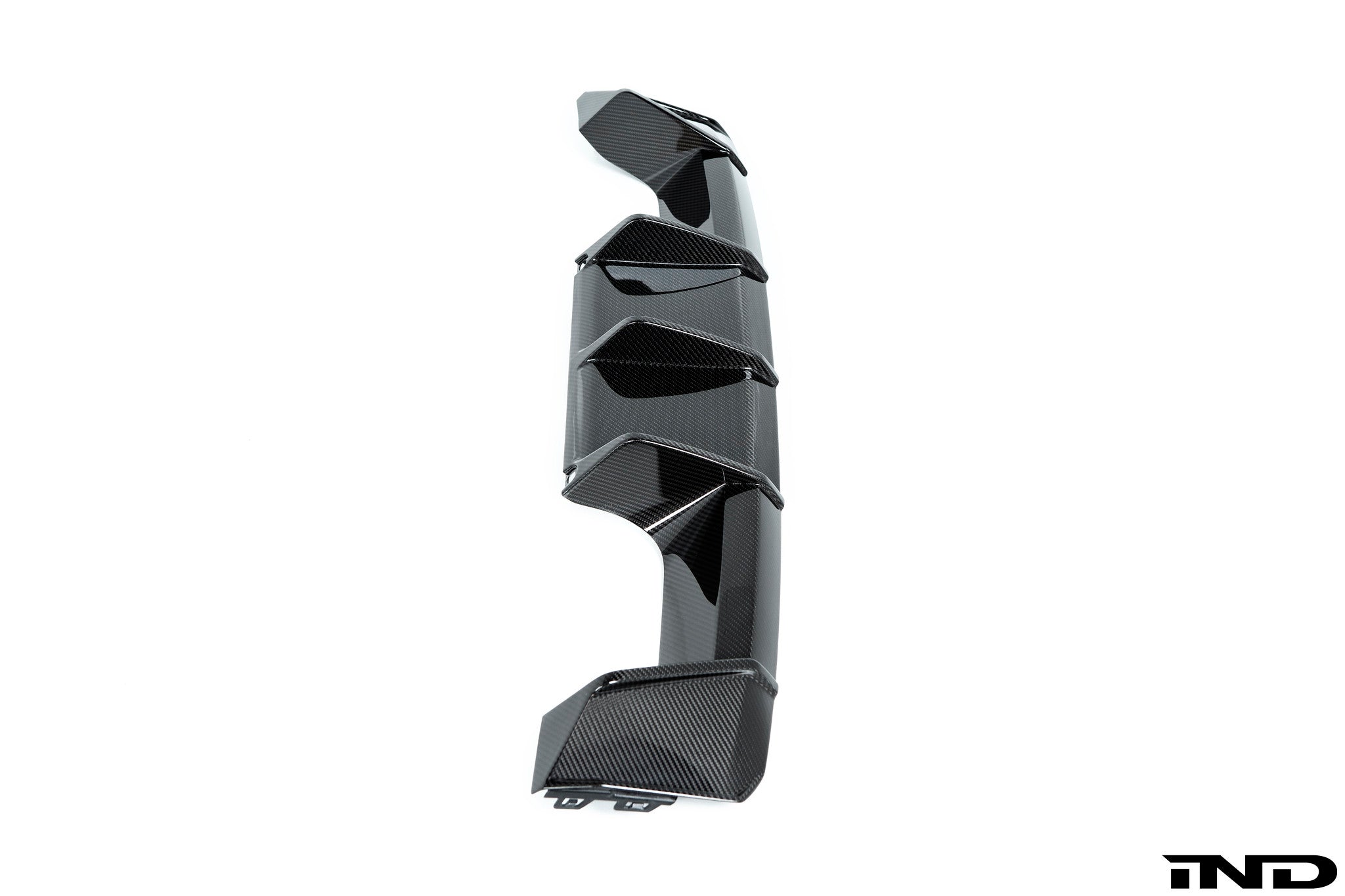 BMW M Performance G8X M3/M4 carbon rear diffuser showcasing sleek design and premium materials for enhanced aerodynamics.