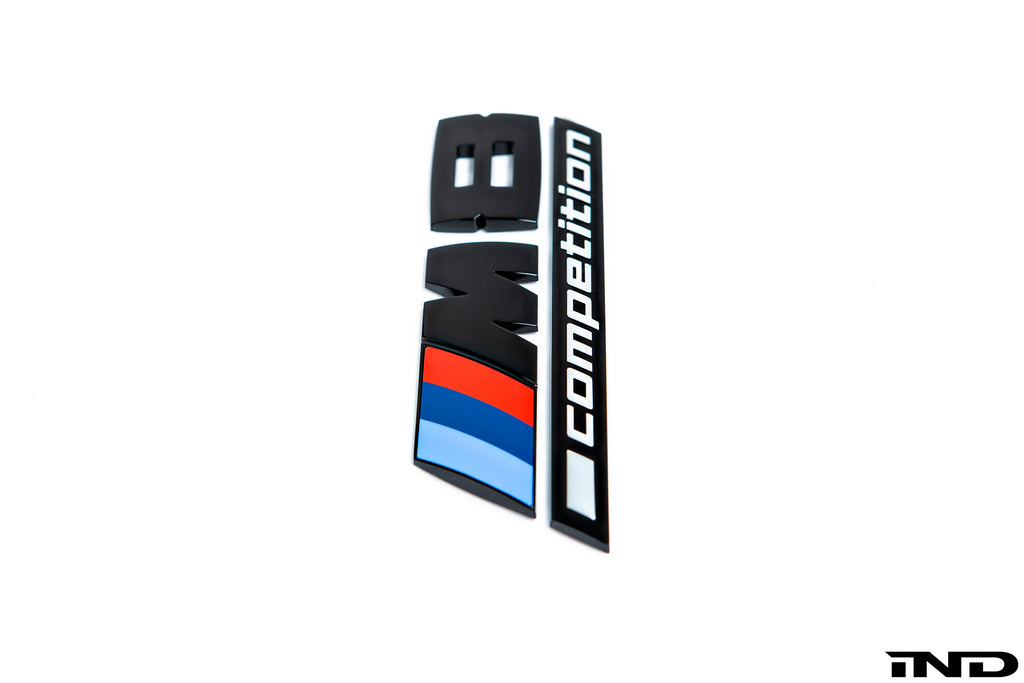 BMW f92 m8 competition trunk emblem gloss black 1 - iND Distribution