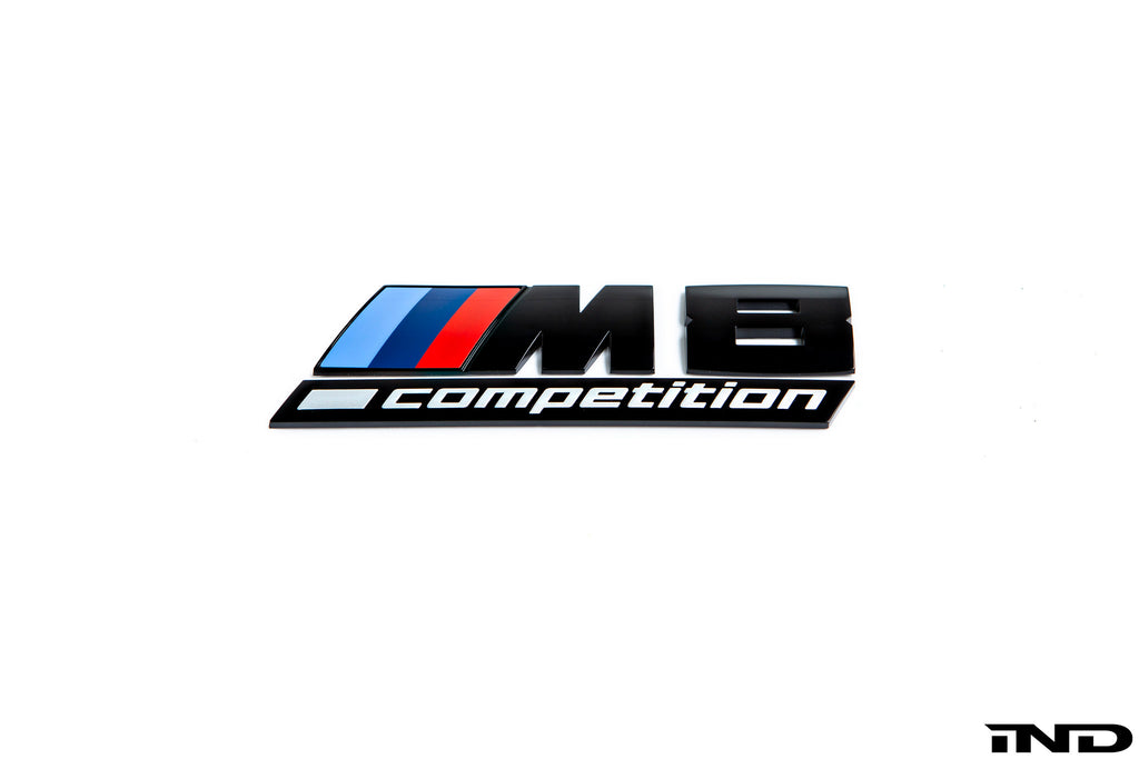BMW f92 m8 competition trunk emblem gloss black 1 - iND Distribution
