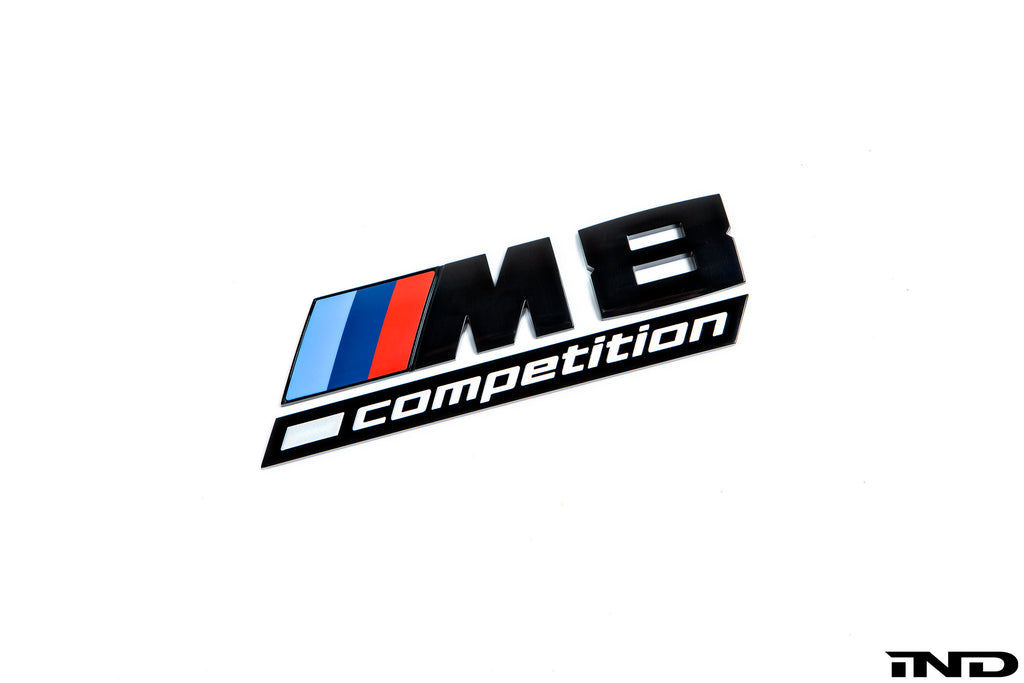 BMW f92 m8 competition trunk emblem gloss black 1 - iND Distribution