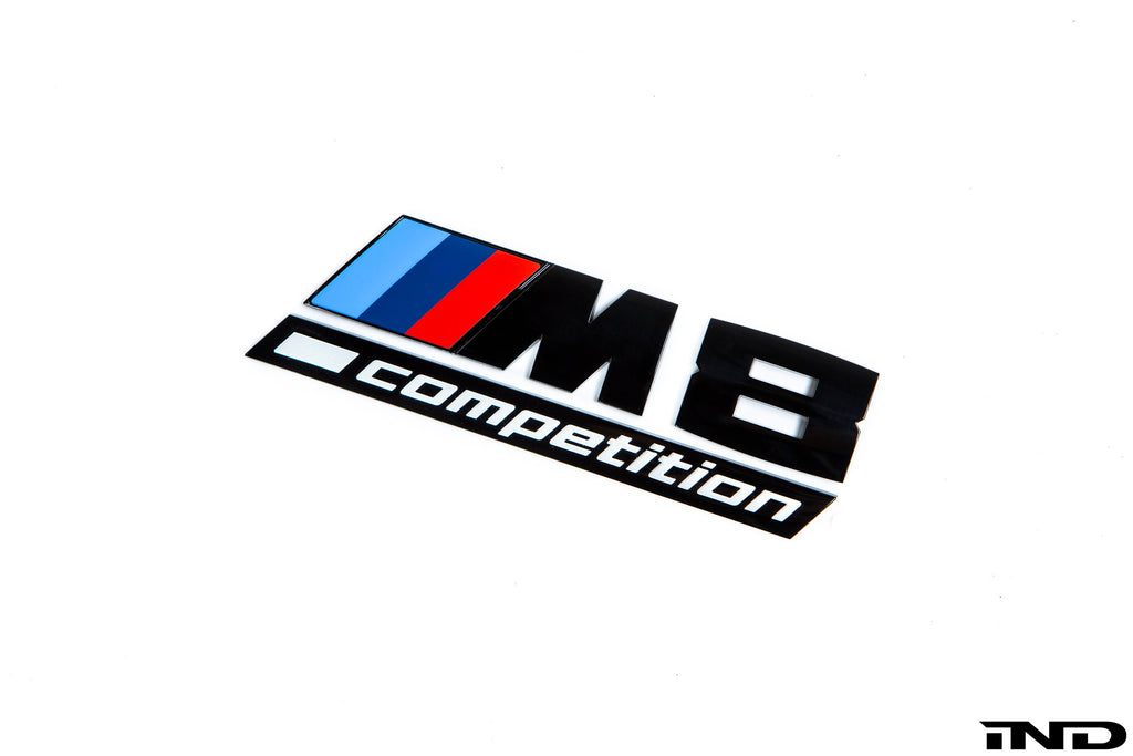 BMW f92 m8 competition trunk emblem gloss black 1 - iND Distribution