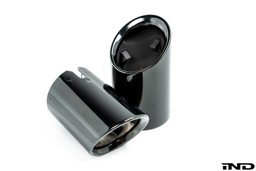 BMW m Performance black chrome exhaust tip set - iND Distribution