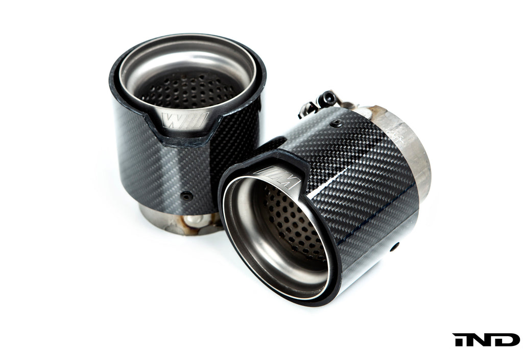 BMW m Performance f8x m2 m3 m4 carbon tip set - iND Distribution