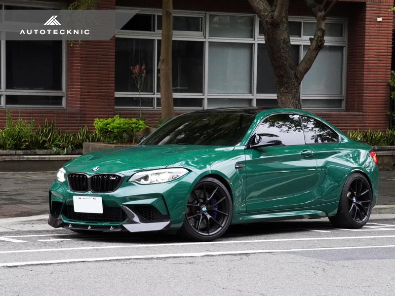 AutoTecknic f87 m2 competition dry carbon fiber center front lip - iND Distribution