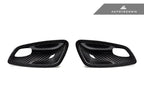 AutoTecknic e9x m3 3 series dry carbon interior door handle trim set - iND Distribution