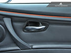 AutoTecknic e9x m3 3 series dry carbon interior door handle trim set - iND Distribution