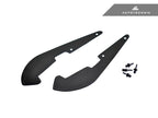 Pair of AutoTecknic F90 M5 Carbon Fiber Splash Guards with rivets for install