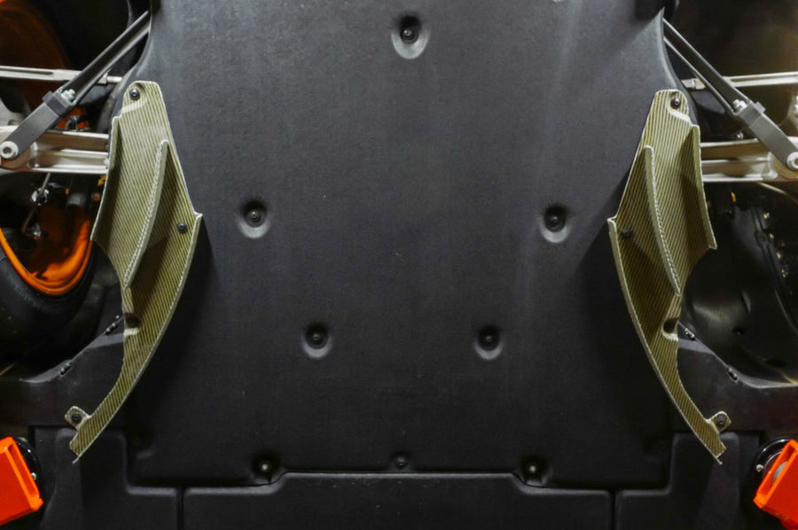 E-Motion Engineering 991 Carbon Front Underbody Strake Set