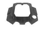 Eventuri black matte carbon engine cover for Audi C8 RS6 and RS7, exterior upgrade with sleek carbon fiber design