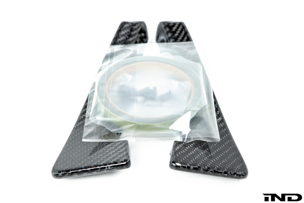 3d design f87 m2 competition carbon bumper canard set - iND Distribution