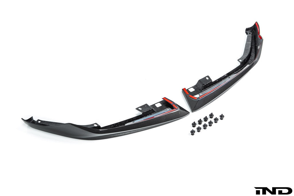 BMW M Performance F90 M5 LCI Carbon Front Splitter Set - 3 Piece