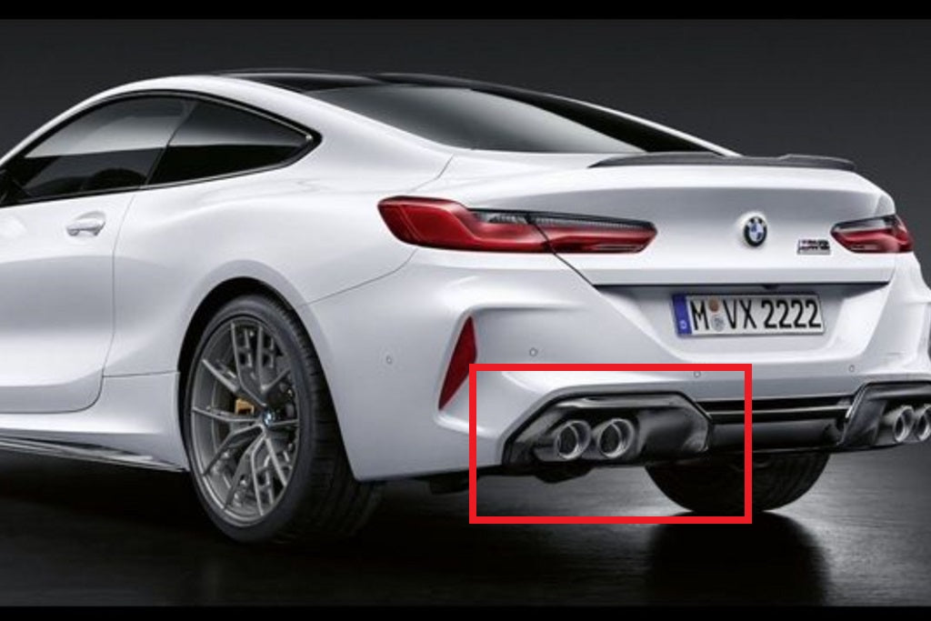 BMW M Performance F91 / F92 / F93 M8 Carbon Rear Exhaust Trim Set