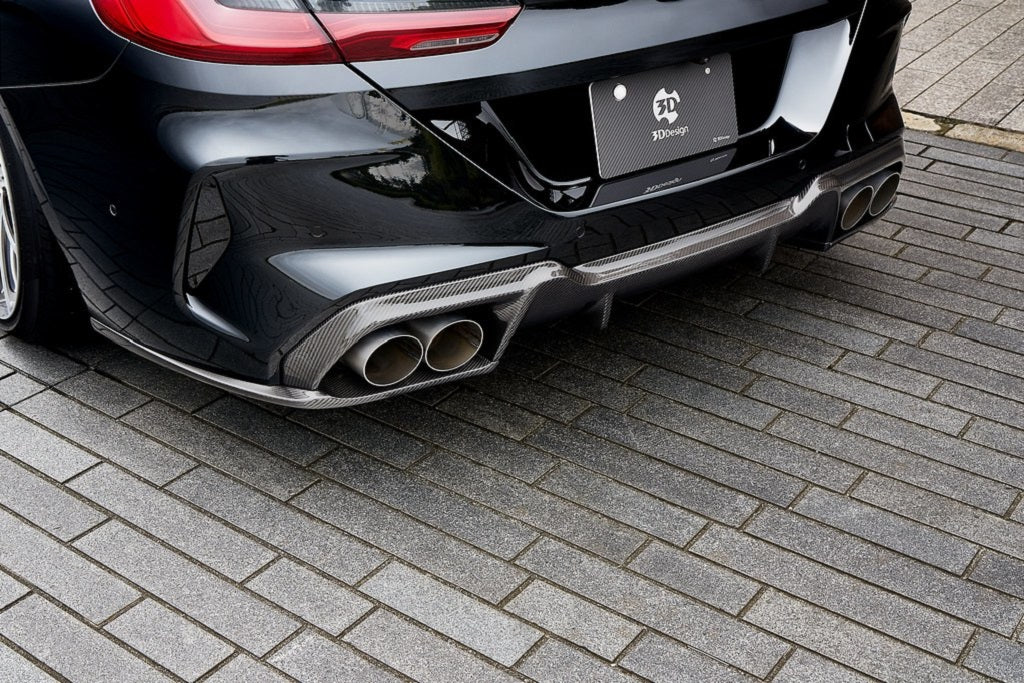 3D Design F93 M8 Gran Coupe Carbon Rear Under Splitters
