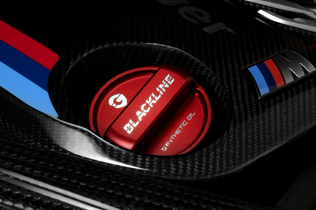 Goldenwrench Blackline Performance BMW M Car Series Oil Cap Cover - Edition Red
