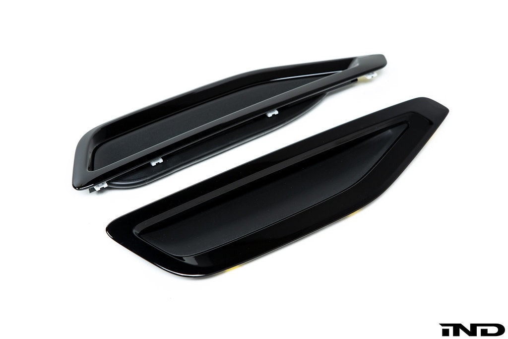 BMW M Performance Pre-LCI G05 X5 Side Air Duct Vent Trim Set - Gloss Black