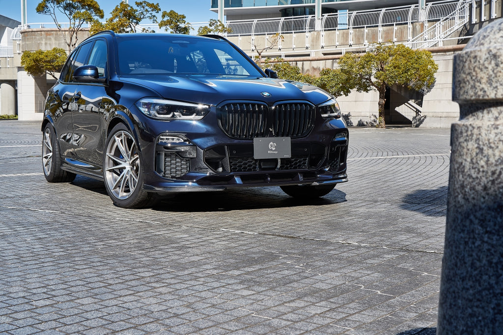 3D Design G05 X5 Carbon Under Splitter Set