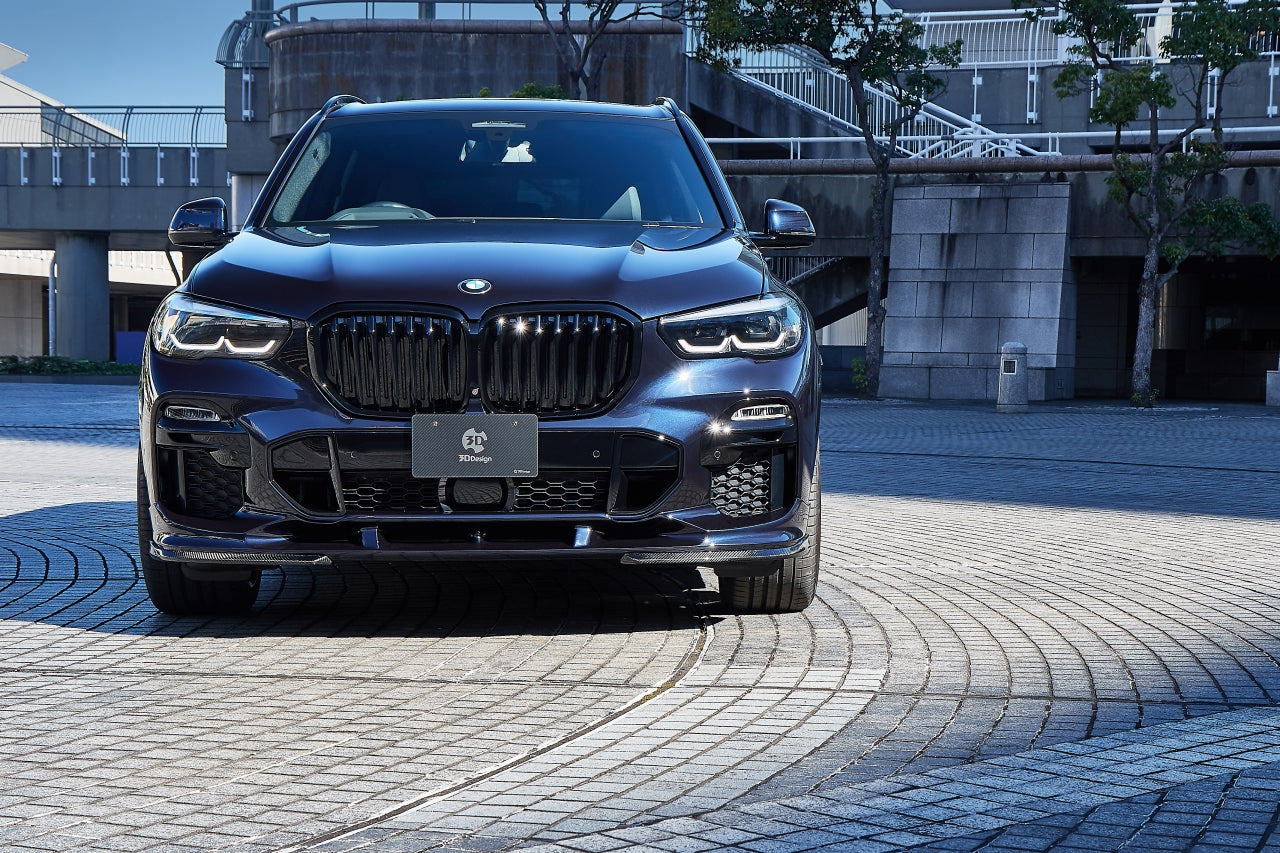 3D Design G05 X5 Carbon Under Splitter Set