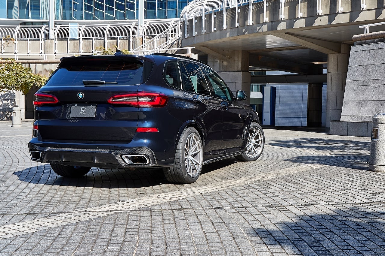 3D Design G05 X5 Carbon Rear Diffuser Side Extension Set