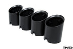 IND G8X M2 / M3 / M4 Matte Black Coated Exhaust Tip Set