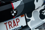 IND Carbon BMW roundel set for exterior use, featuring sleek black carbon fiber BMW logos on a clean background.