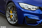 IND painted front reflector set for BMW F8X M3 M4 exterior, showcasing sleek design and high-quality finish.